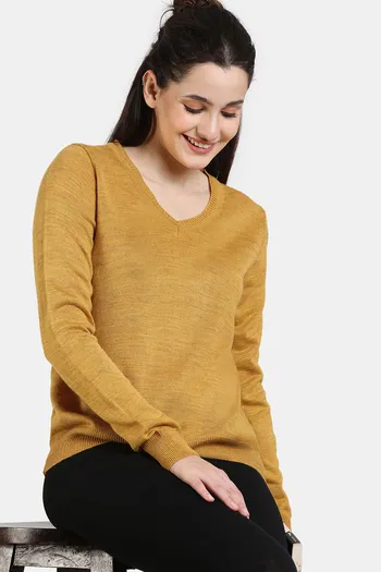 Buy Zivame Comfy Knits Loungewear Top - Nugget Gold